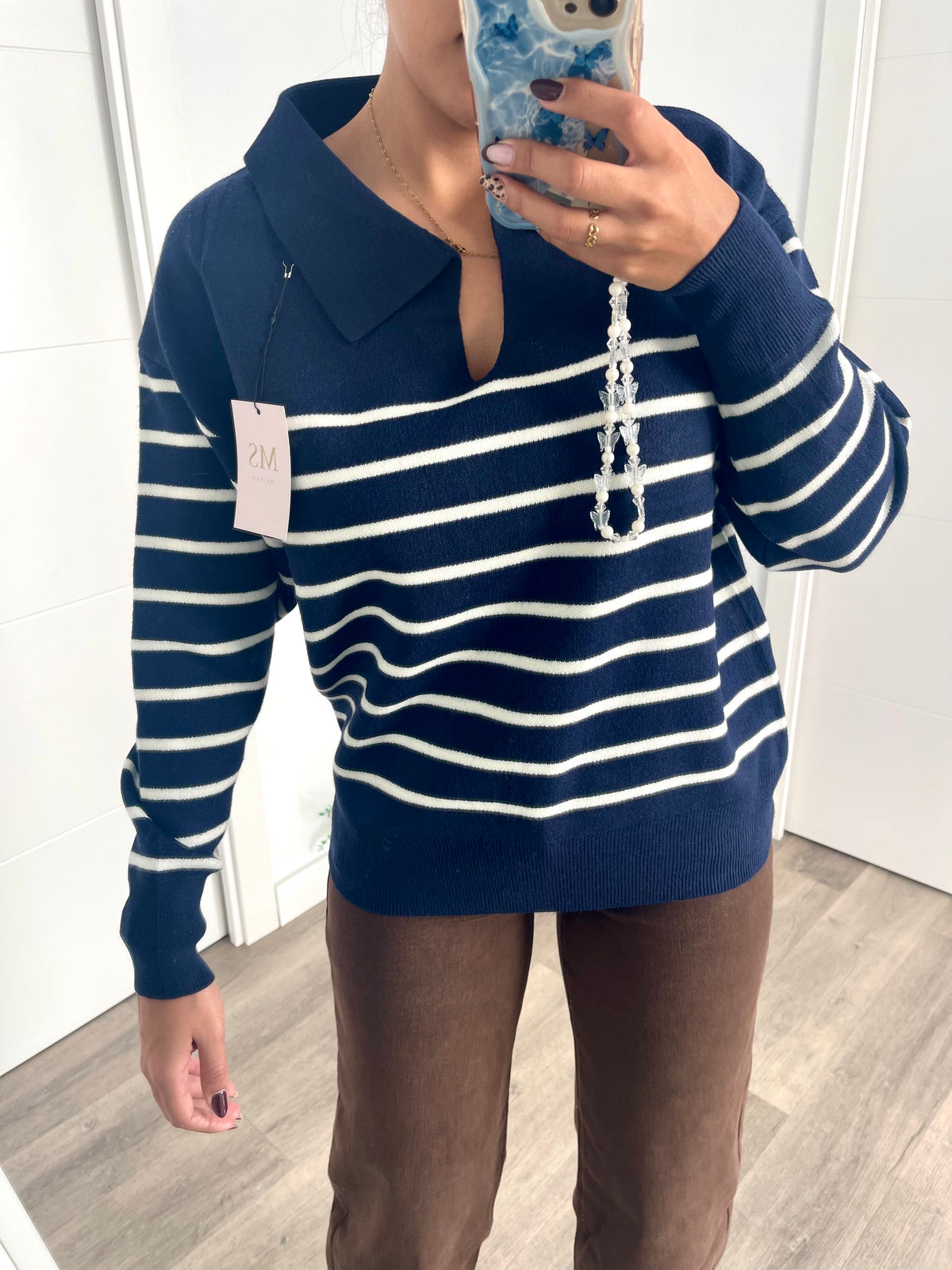 Jersey Rayas Azul Marino
