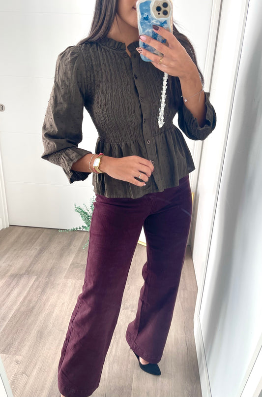 Blusa Inma Marron