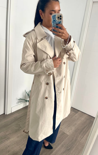 Gabardina Crema